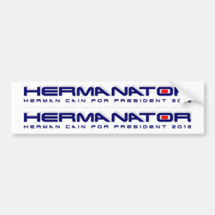 Herman Cain for President 2012 Double Bumper Sticker
