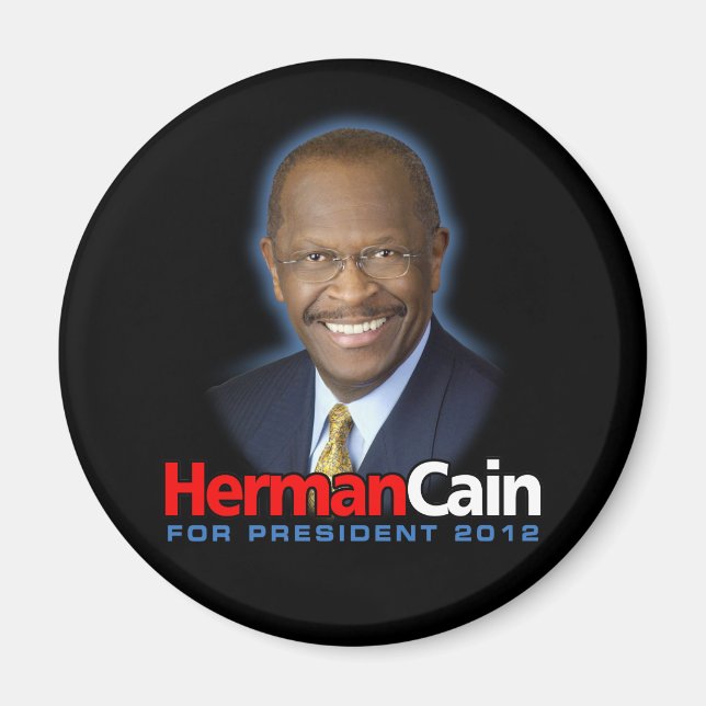 Herman Cain for President 2012 Magnet (Front)