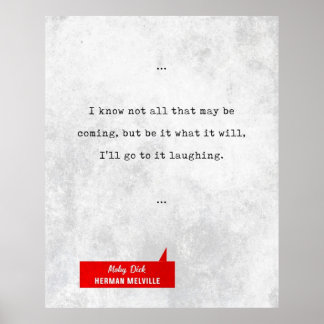 Herman Melville Quotes  Moby Dick  Literary Quot Poster