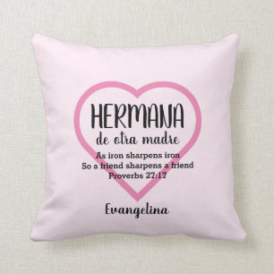 HERMANA DE OTRA MADRE Christian BFF Personalised Cushion