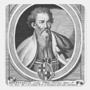 Hermann of Salza Square Sticker