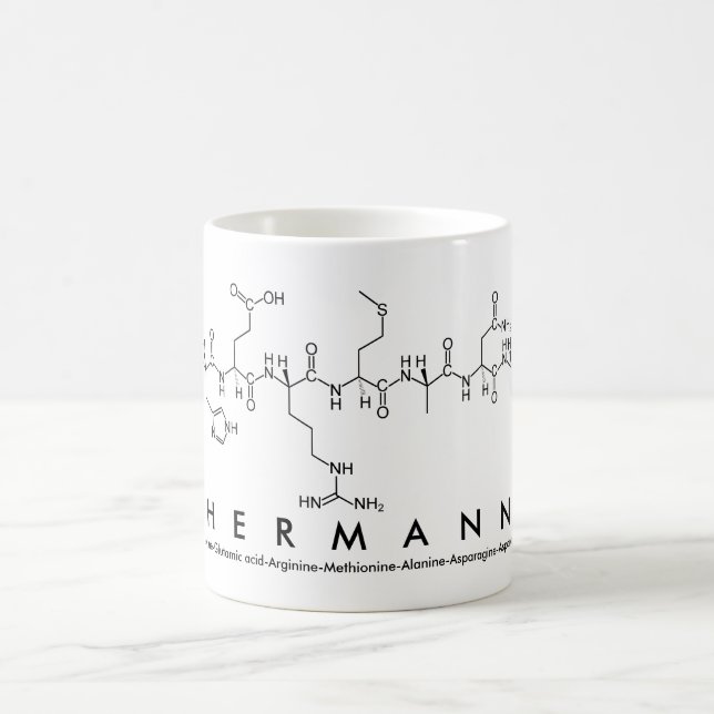 Hermann peptide name mug (Center)