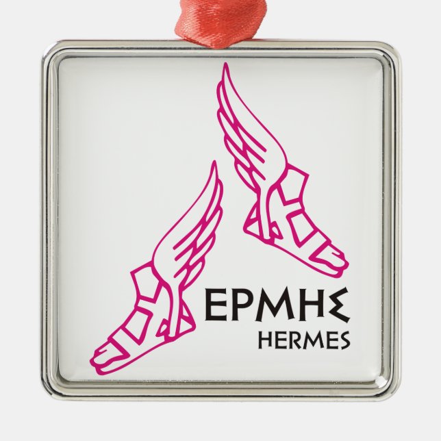 Hermes / Ermis - One of the 12 Greek Gods Metal Ornament (Front)