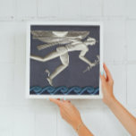 Hermes - Herald of the Greek Gods in NYC Faux Canvas Print<br><div class="desc">Wall Art in New York City Manhattan - Hermes is herald,  emissary and messenger of the ancient Greek gods. Protector of human heralds,  travelers,  thieves,  merchants and orators. In Roman mythology Hermes was known as Mercury.</div>