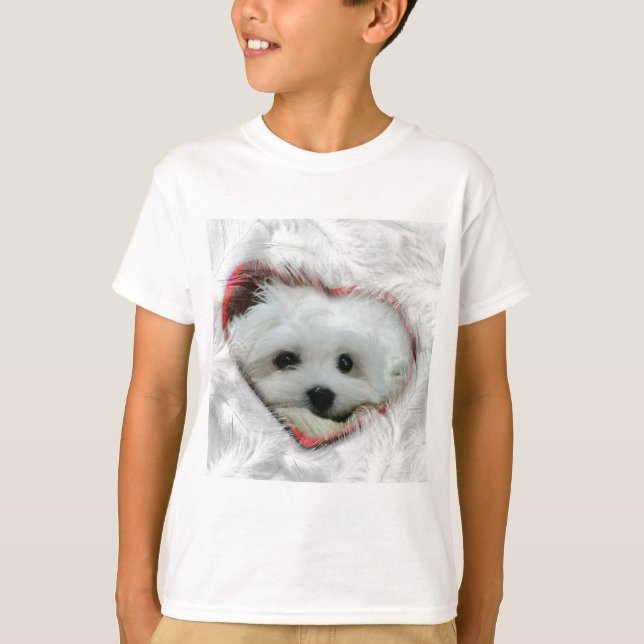 Hermes the Maltese T-Shirt (Front)