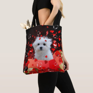 Hermes the Maltese Tote Bag