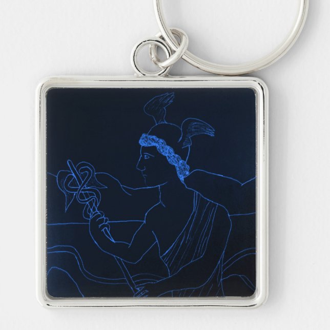 Hermes - The Messenger God Key Ring (Front)