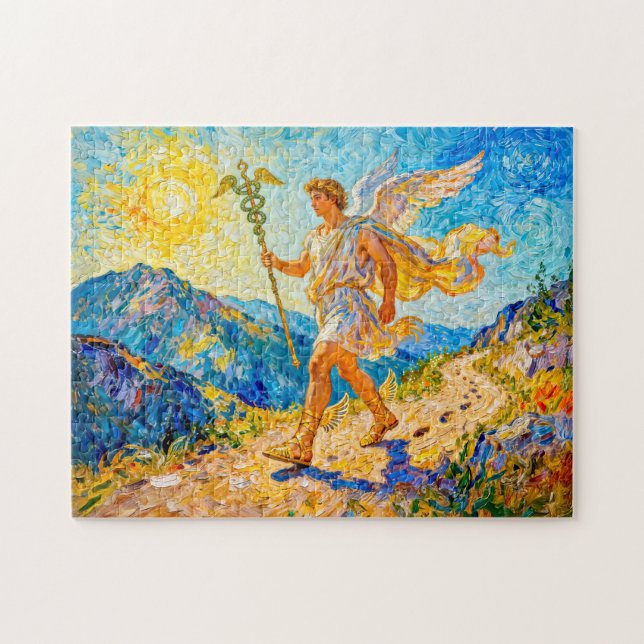 Hermes with Winged Staff and Sandals Walking a Sac Jigsaw Puzzle (Horizontal)