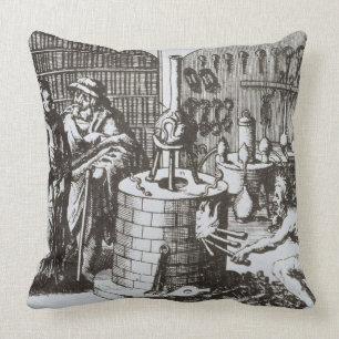 Hermetic Philosophers and an Alchemist, from 'Muse Cushion