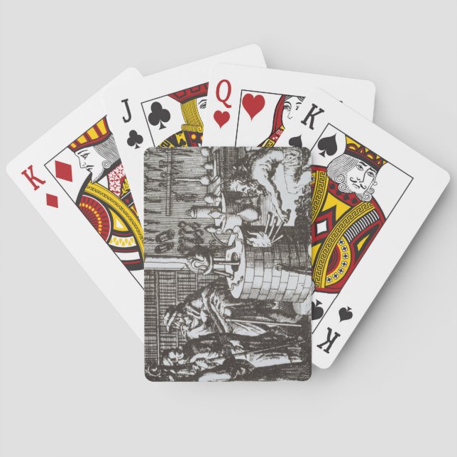 Hermetic Philosophers and an Alchemist, from 'Muse Playing Cards (Back)