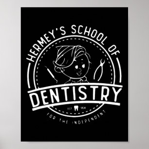 Hermey’s School Of Dentistry Christmas Dental Hygi Poster