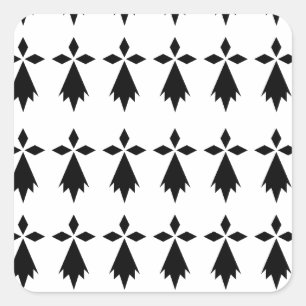 hermine flag Brittany Square Sticker