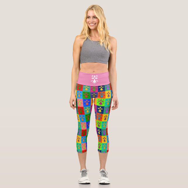 Hermine Pop Capri Leggings (Front)