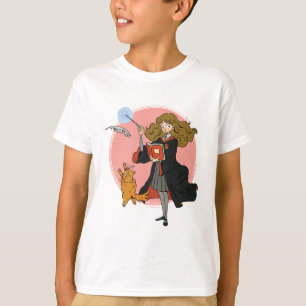 Hermione and Crookshanks Wingardium Leviosa T-Shirt