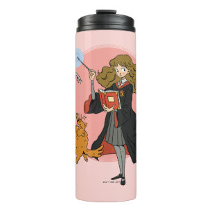 Hermione and Crookshanks Wingardium Leviosa Thermal Tumbler
