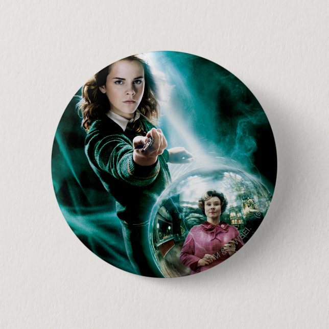 Hermione Granger and Professor Umbridge 6 Cm Round Badge (Front)