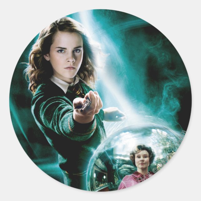 Hermione Granger and Professor Umbridge Classic Round Sticker (Front)