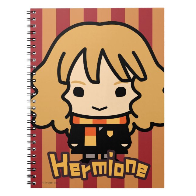 Hermione Granger Cartoon Character Art Notebook (Front)