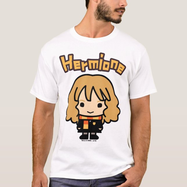 Hermione Granger Cartoon Character Art T-Shirt (Front)