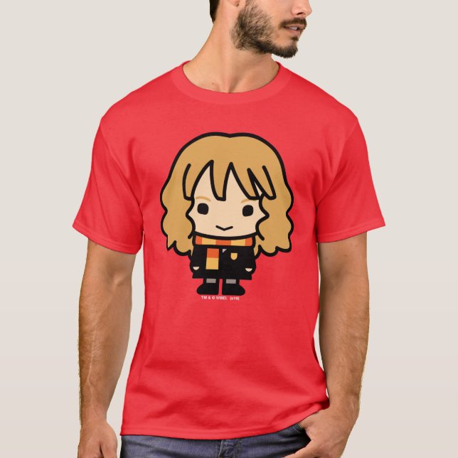 Hermione Granger Cartoon Character Art T-Shirt (Front)