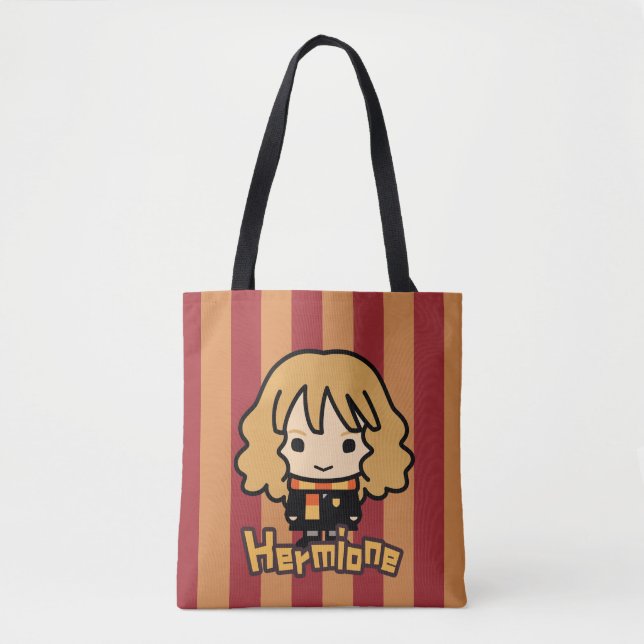 Hermione Granger Cartoon Character Art Tote Bag (Front)
