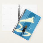 Hermione Granger Patronus Painting Planner<br><div class="desc">Celebrate brilliance, bravery, and unwavering loyalty with this enchanting Hermione Granger™ design. Set within the soaring arches of Hogwarts, Hermione stands poised with wand in hand as her radiant Patronus bursts forward in a sweeping arc of golden light. This artwork captures Hermione’s strength, intelligence, and fearless spirit — a tribute...</div>