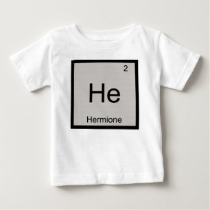 Hermione Name Chemistry Element Periodic Table Baby T-Shirt