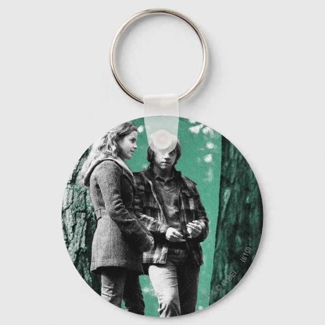 Hermione, Ron, and Harry 1 Key Ring (Front)