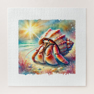 Hermit Crab 100724AREF103 - Watercolor Jigsaw Puzzle