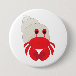 Hermit Crab 7.5 Cm Round Badge