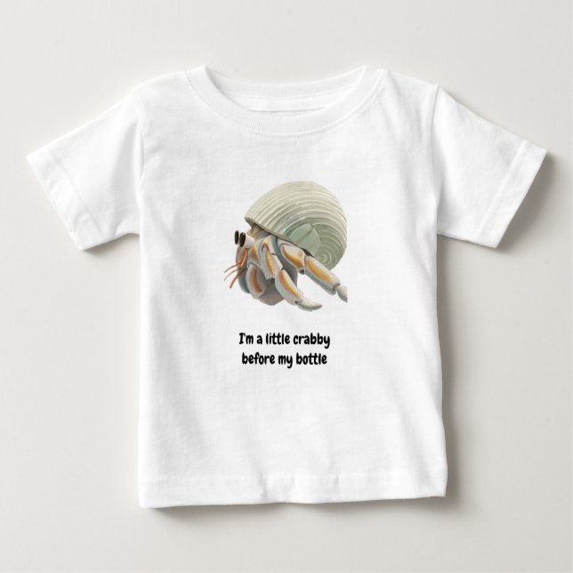 Hermit Crab Bodysuite and One Piece Baby T-Shirt (Front)