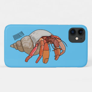 Hermit crab cartoon illustration iPhone 11 case