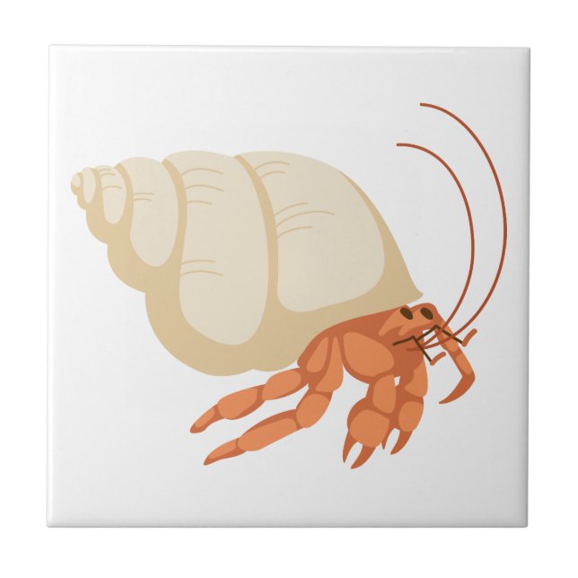 Hermit Crab Ceramic Tile (Front)