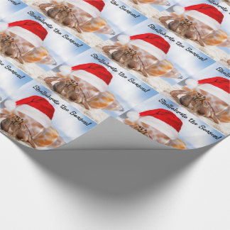 Hermit Crab Christmas Wrapping Paper