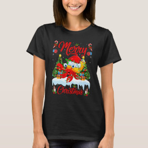 Hermit Crab Lights Xmas Tree Santa Hermit Crab Chr T-Shirt