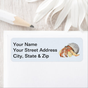 Hermit Crab Return Address Label