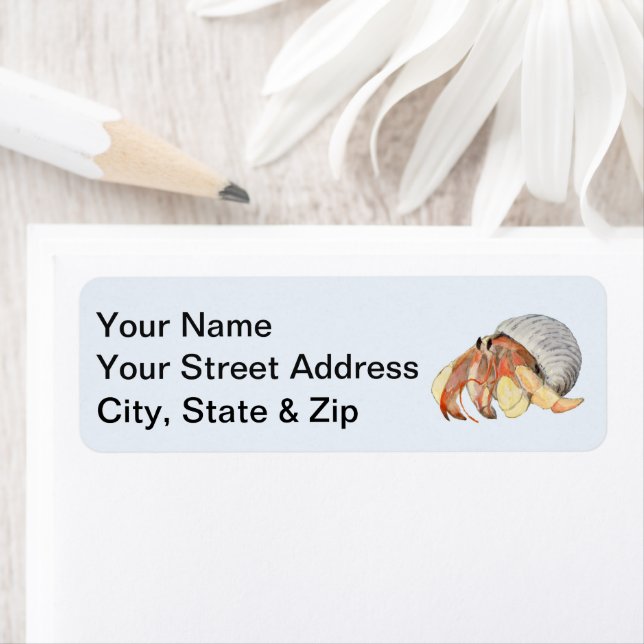 Hermit Crab Return Address Label (Insitu)