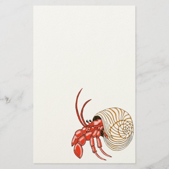 Hermit Crab Stationery (Front)