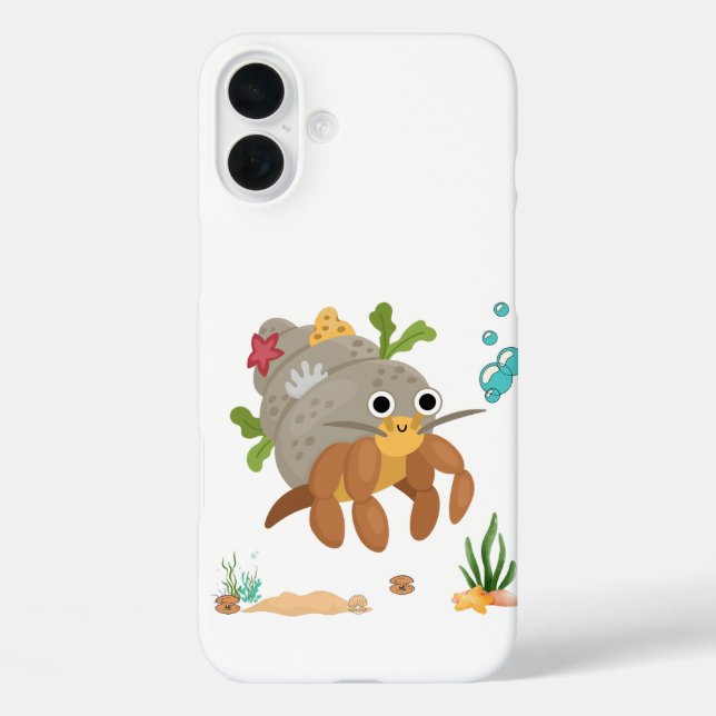 Hermit crab with shell underwater Case-Mate iPhone case (Back)