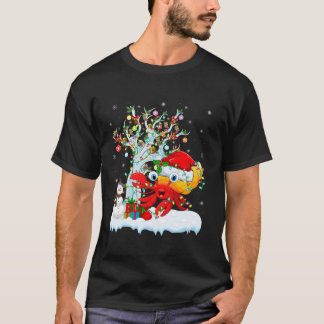 Hermit Crab Xmas Lights Tree Santa Hat Hermit Crab T-Shirt