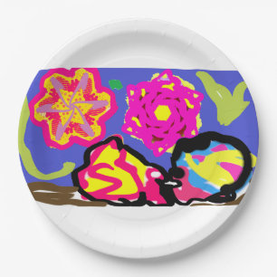 Hermit crabs wedding  paper plate