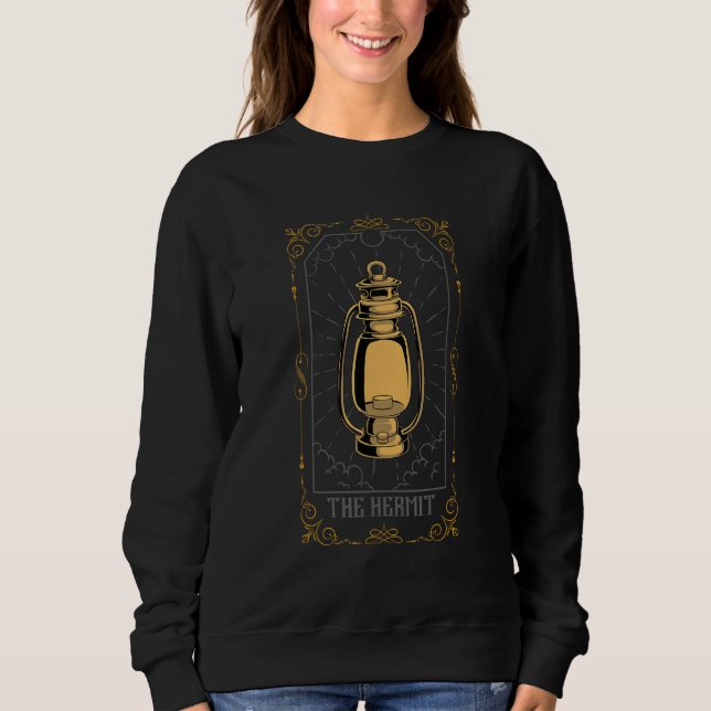 Hermit Tarot Card Palm Reading Psychic Gypsy Fortu Sweatshirt (Front)