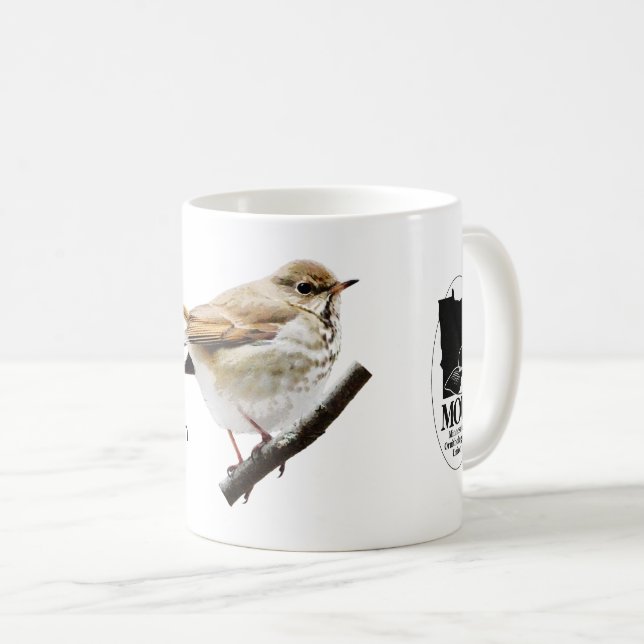 Hermit Thrush Coffee Mug (Front Right)