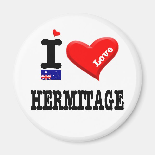 HERMITAGE - I Love Magnet (Front)