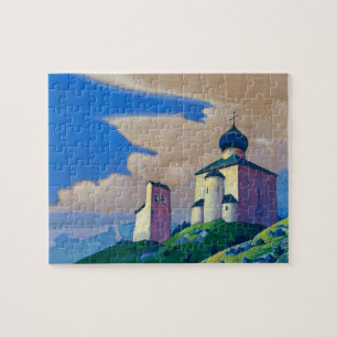Hermitage of Saint Sergius by Nicholas Roerich Jigsaw Puzzle