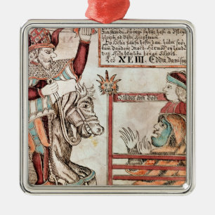 Hermod astride Sleipnir Metal Ornament