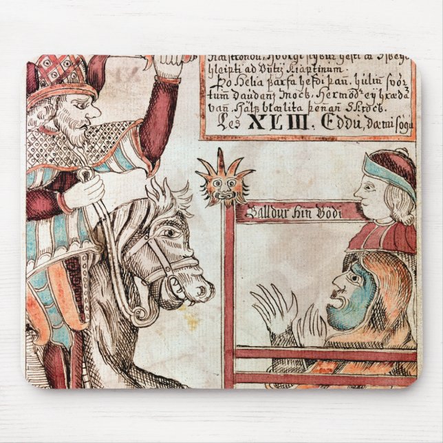 Hermod astride Sleipnir Mouse Pad (Front)