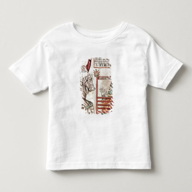 Hermod astride Sleipnir Toddler T-Shirt (Front)
