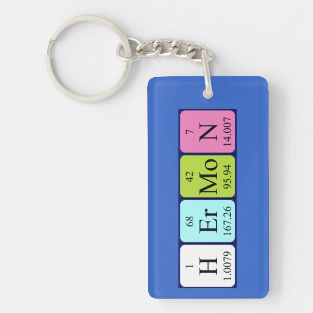 Hermon periodic table name keyring (Front)