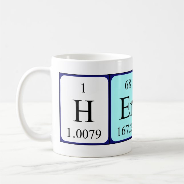 Hermon periodic table name mug (Left)